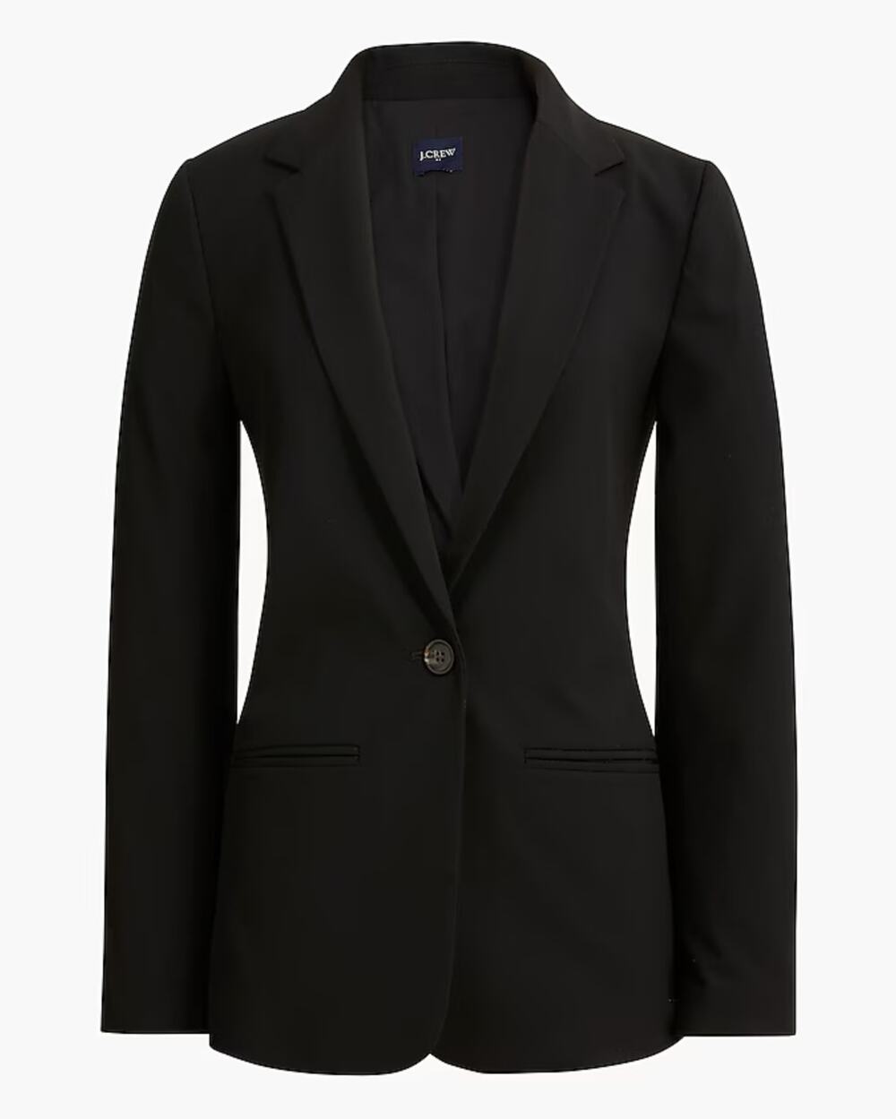 J. CREW Classic Work Blazer Black One Button Sz 20 Plus Size {3A13}